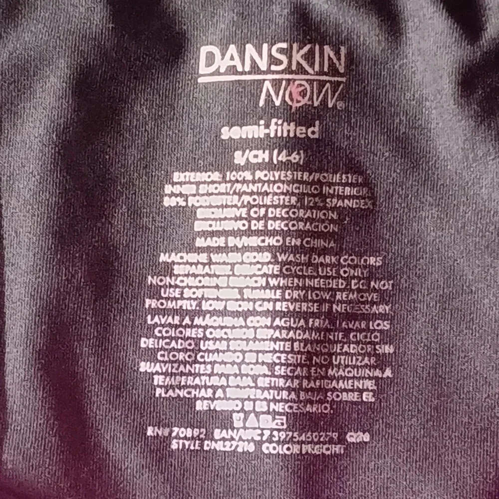 Danskin Now Pink Heathered 2-in-1 Layered Running Shorts Size S 4-6